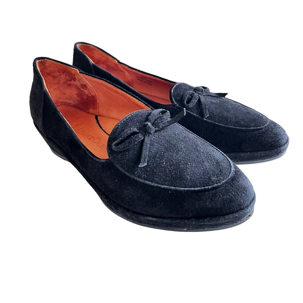 L'Amour Des Pieds Baley Black Kid Suede Shoes size 6 1/2